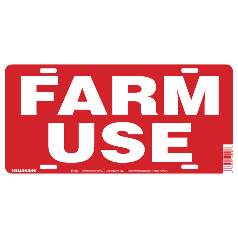 SIGN FARM USE 6X12" - Pack of 6