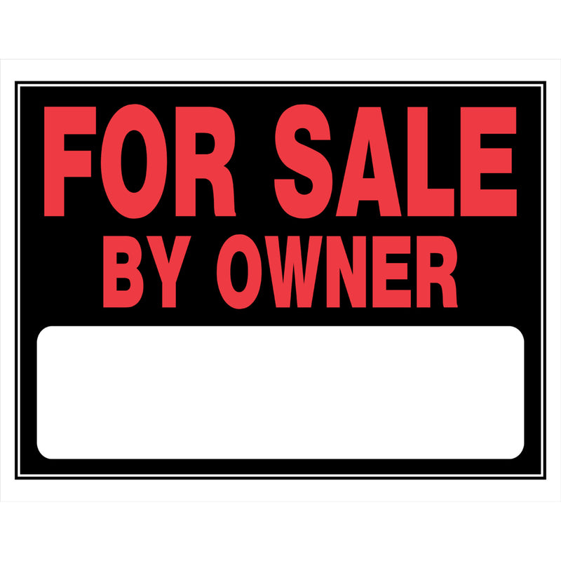 SIGN FOR SALE RED 15X22" - Pack of 6
