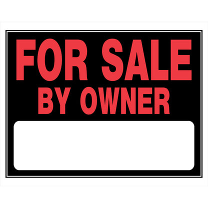 SIGN FOR SALE RED 15X22" - Pack of 6