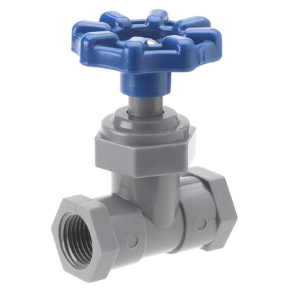 Emery Jensen plastic stop valve with 1/2 inch Celcon body, featuring S & waste design for plumbing applications.