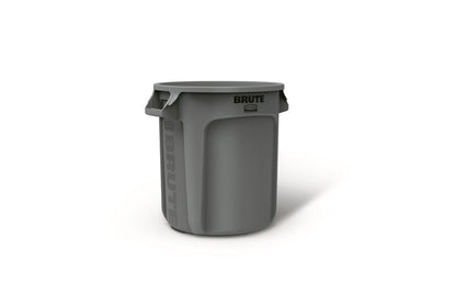 TRASH CAN 10GAL GRAY - Pack of 6