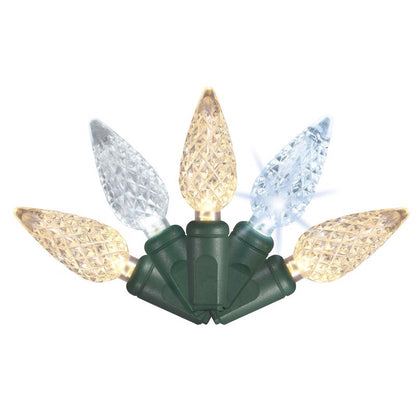 Emery Jensen Platinum LED C sets, PLAT C6 Lights 50-count in clear, string lights for decorative outdoor and indoor use