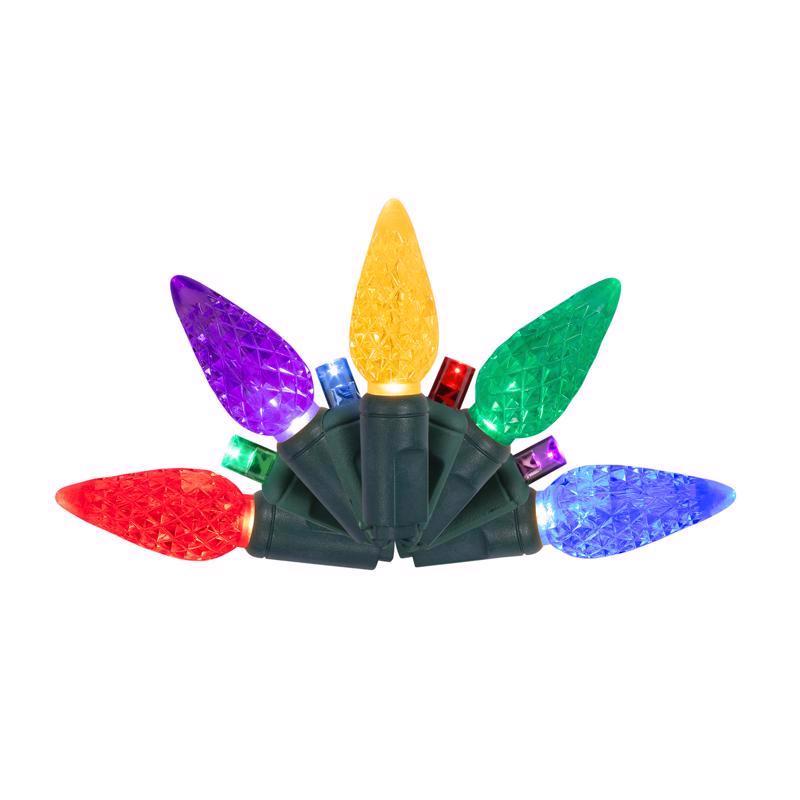 Emery Jensen PLATINUM LED C Sets Plat Duet Lights, 50-count, warm white string lights for decorative lighting displays