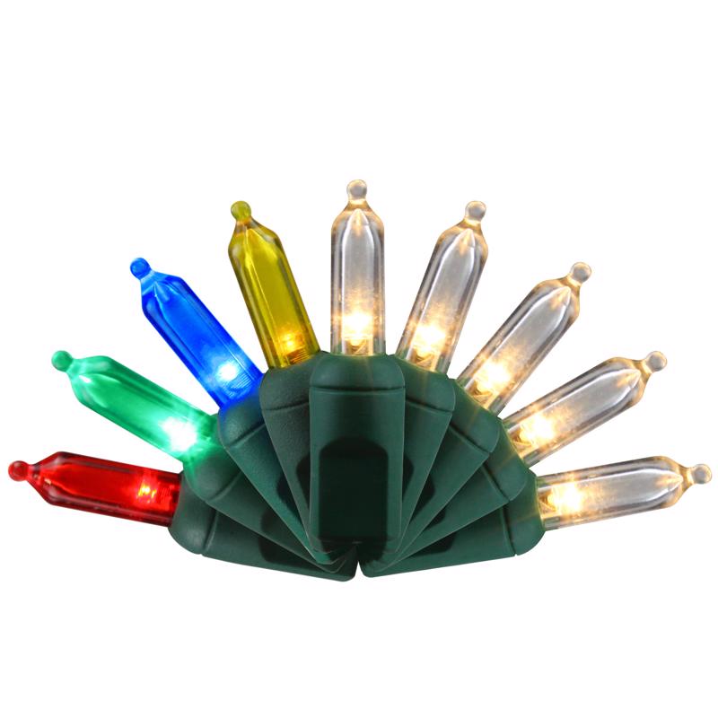 Emery Jensen CMAS LGHT Multi/White 50-count Platinum LED Minis, compact LED lighting bulbs for versatile illumination.