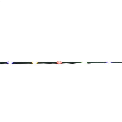 Emery Jensen Platinum LED Minis Christmas multicolor and warm white string lights, 200 clear bulbs for holiday decorations