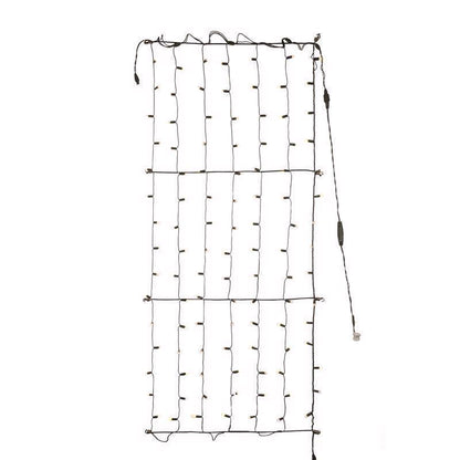 Emery Jensen Platinum LED Nets and Icicle lights, 7-foot warm white net Christmas lighting for holiday decor.
