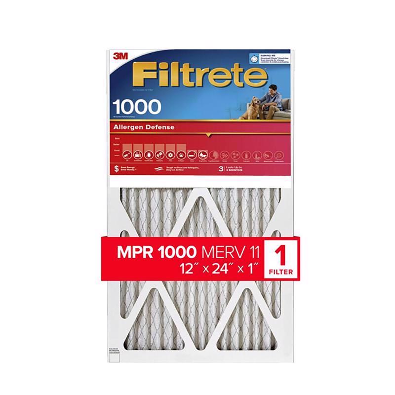 AIR FLTR 12X24X1 1000MPR - Pack of 4