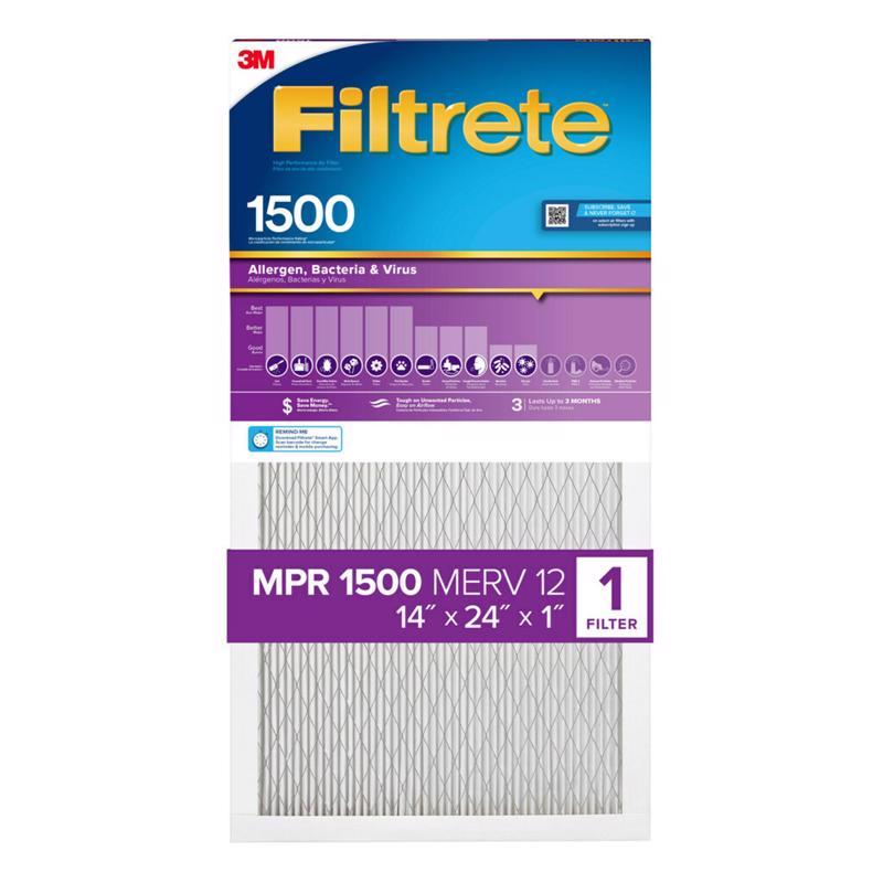 AIR FLTR 14X24X1 1500MPR - Pack of 4