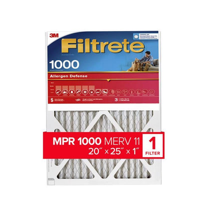 AIR FLTR 20X25X1 1000MPR - Pack of 4