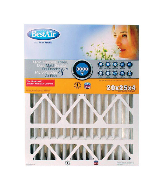 AIR FLTR 20X25X4 HNYWELL - Pack of 3
