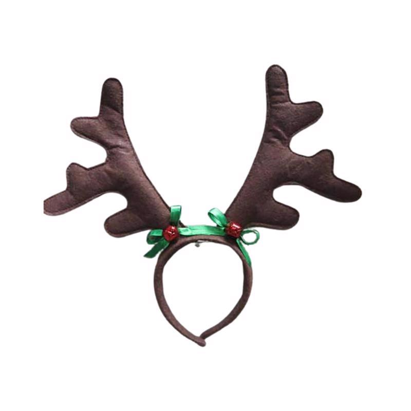 Emery Jensen plush antler headband in a pack of 24, soft decorative plush antler accessories for festive or themed decor.