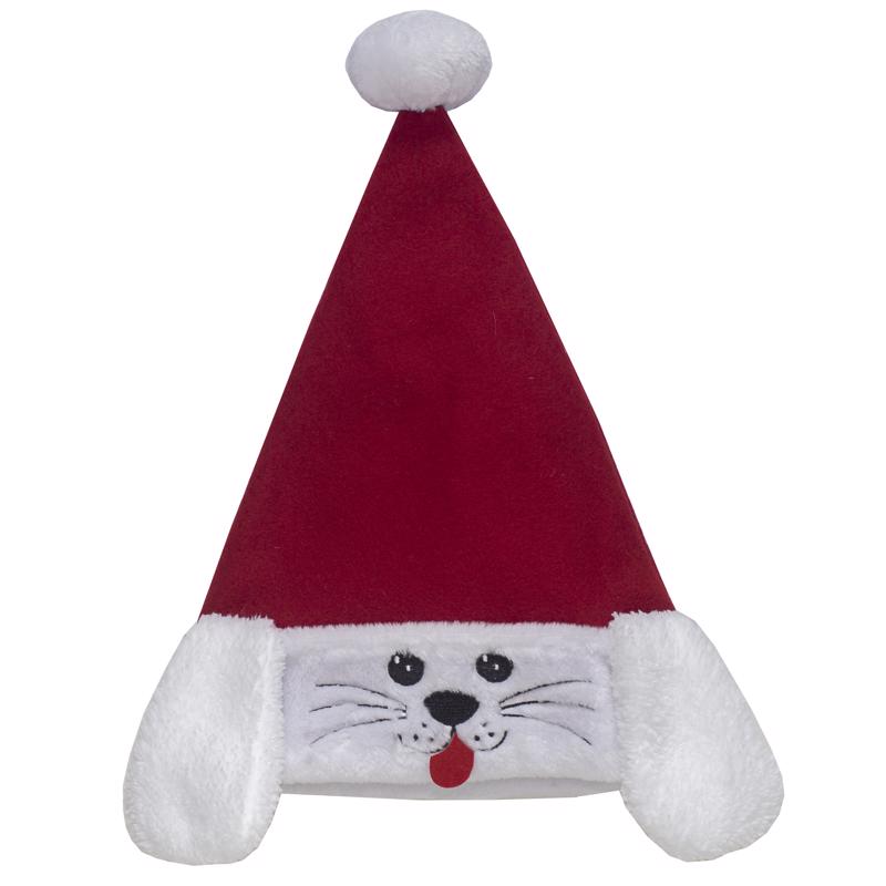 Pack of 12 Emery Jensen plush decor CMAS hat dog face plush toys, soft and decorative for dog-themed decor.