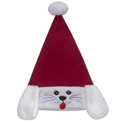 Pack of 12 Emery Jensen plush decor CMAS hat dog face plush toys, soft and decorative for dog-themed decor.