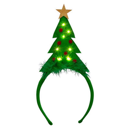 FELT TREE HDBND LED LGHT - Pack of 12