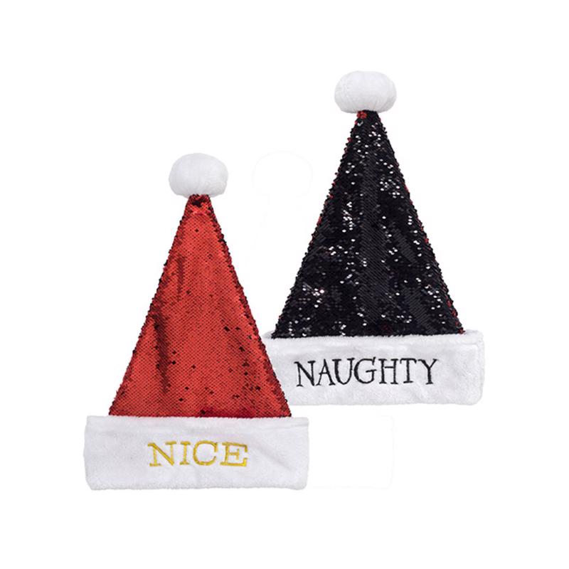 REVERSIBLE SANTA HAT 17" - Pack of 12
