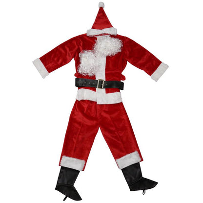 SANTA SUIT 7 PC Red/wht - Pack of 3