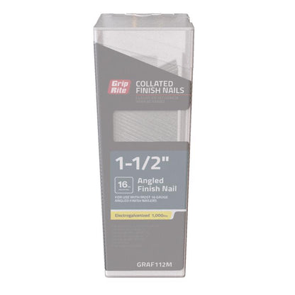 FINISH NAILS ANG 1-1/2"L - Pack of 5