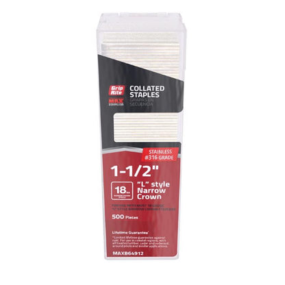 L-style STAPLE SS 1-1/2"