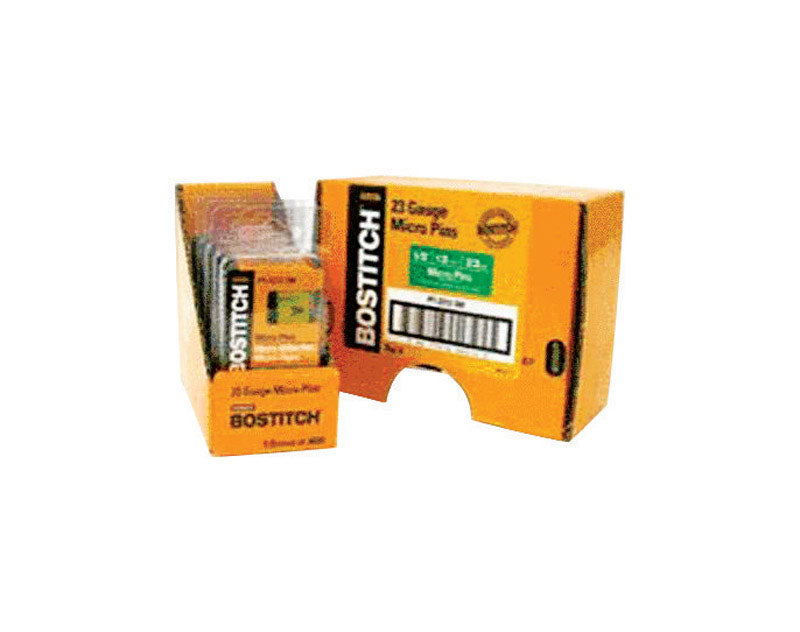 Emery Jensen Micro Pin 23GA 3/4-inch pneumatic and gas nails for precise nailing applications.