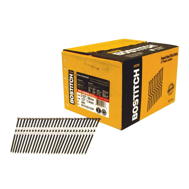 Emery Jensen pneumatic and gas nail strip, 3-1/2 inch, 4000-pack, for heavy-duty nailing applications in construction.