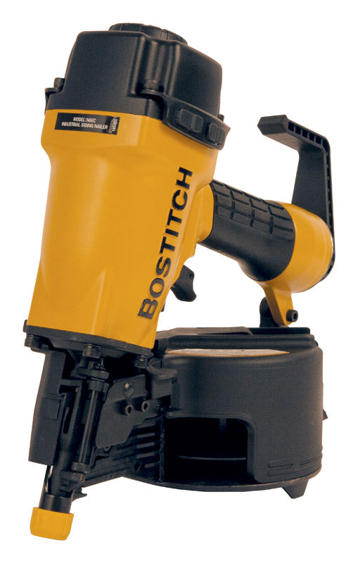 Emery Jensen pneumatic siding nailer coil 15-degree angle with metal construction and coil magazine for exterior siding installation