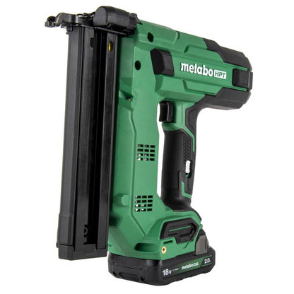 Emery Jensen Crown Staplr 18GA 1/4-inch pneumatic stapler shown with metal body and trigger for heavy-duty stapling tasks.