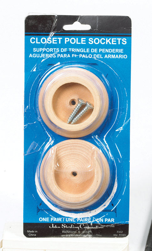 Emery Jensen pole sockets for 13/8 inch wood poles, durable metal tool with gripping handle for secure installation.