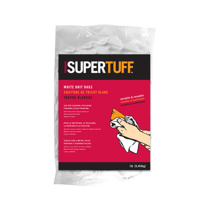 KNIT RAG WHT SUPRTF 1# - Pack of 24