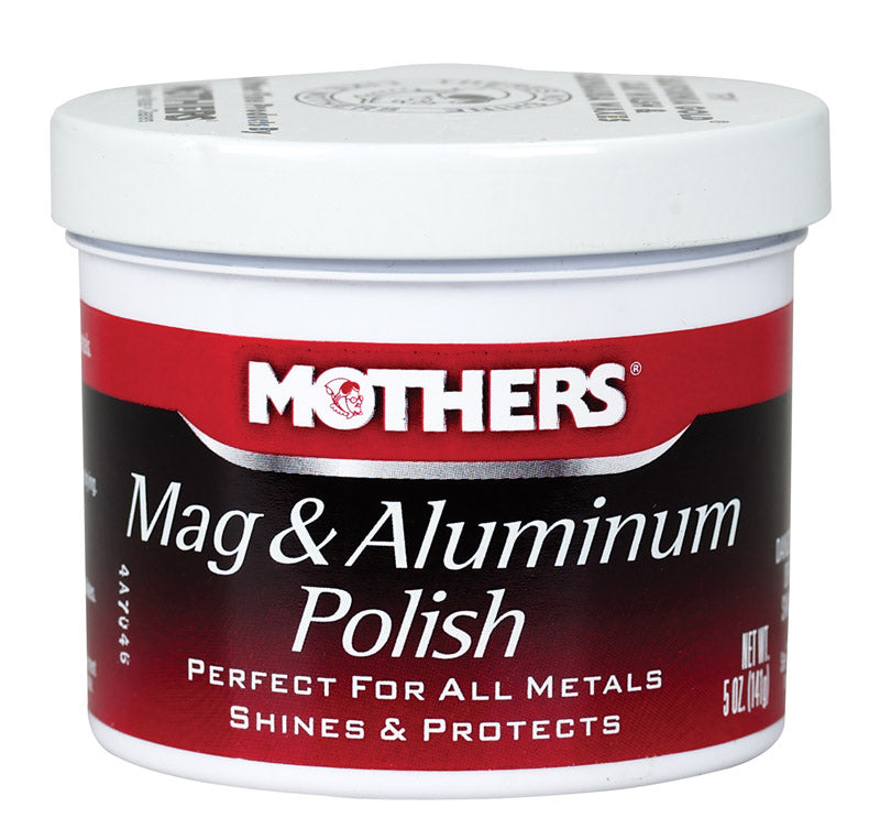 Emery Jensen MAG & ALUM Polish 5oz polishing compound for metal restoration and shine enhancement.