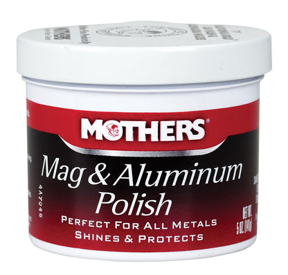 Emery Jensen MAG & ALUM Polish 5oz polishing compound for metal restoration and shine enhancement.