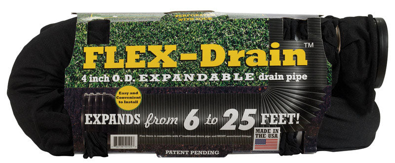 DRAIN PIPE W/sock 4"X25'