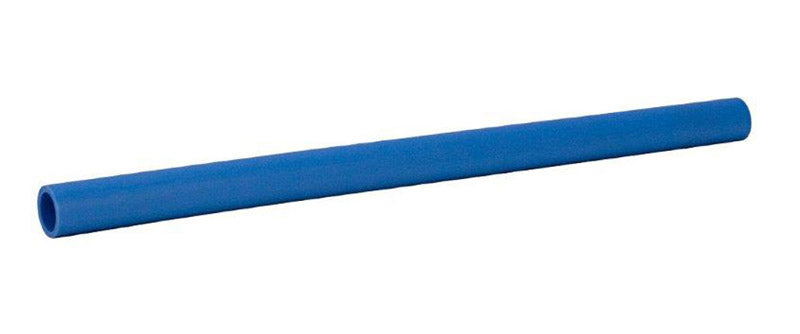 Blue Emery Jensen PEX polyethylene pipe, 1/2 inch diameter, 10 feet length, designed for plumbing and water supply systems.