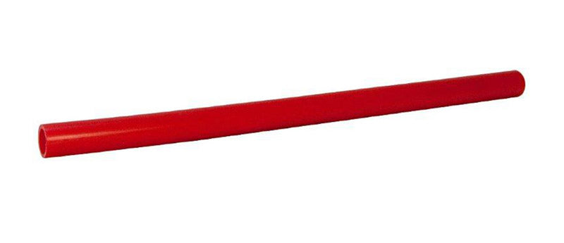 Red Emery Jensen PEX polyethylene pipe, 3/4 inch diameter, 10-foot length, for plumbing and irrigation applications.
