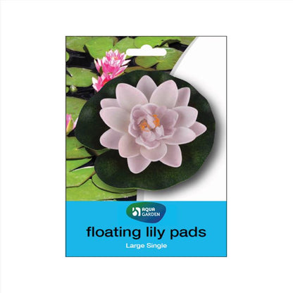 White 5.5-inch lily pad for pond accessories by Emery Jensen, designed for pond decoration and aquatic plant support.