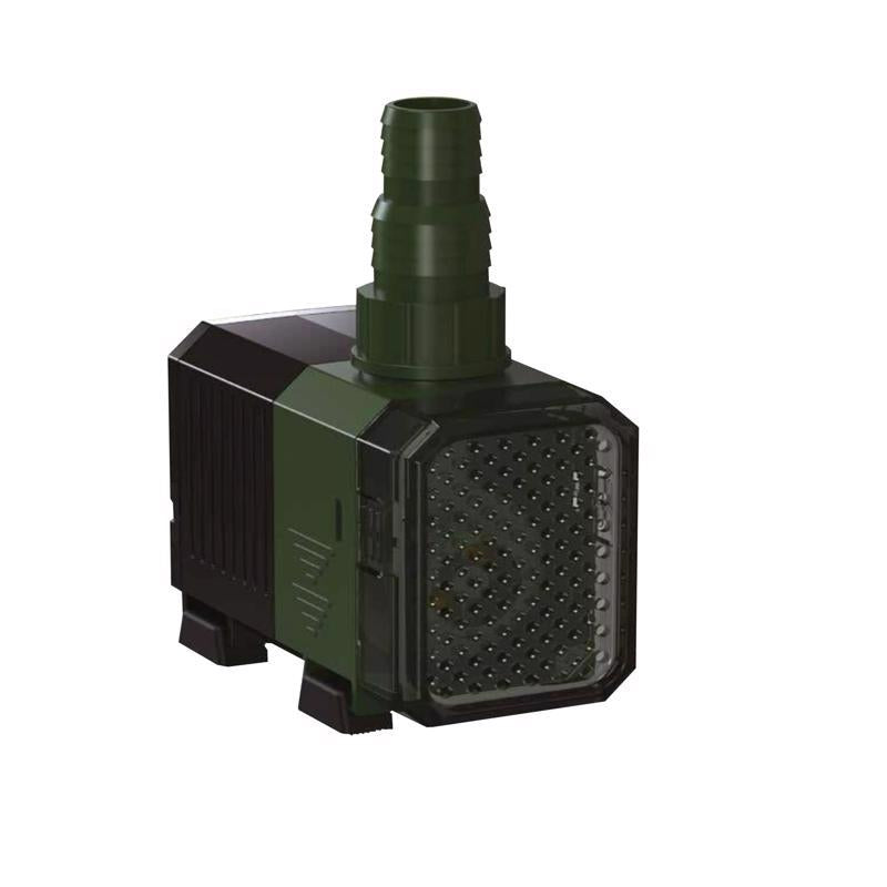Emery Jensen SUBMRSBL pond and fountain pump in black, 300 GPH flow rate, designed for garden ponds and water features.
