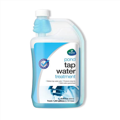 Emery Jensen pond treatments in 16.9oz bottles, pack of 6, designed to improve pond water quality and aquatic health.