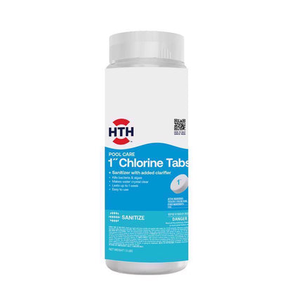 Emery Jensen pool chemicals: 6-pack of 1.5lb chlorine chemical tablets for pool disinfection and maintenance.