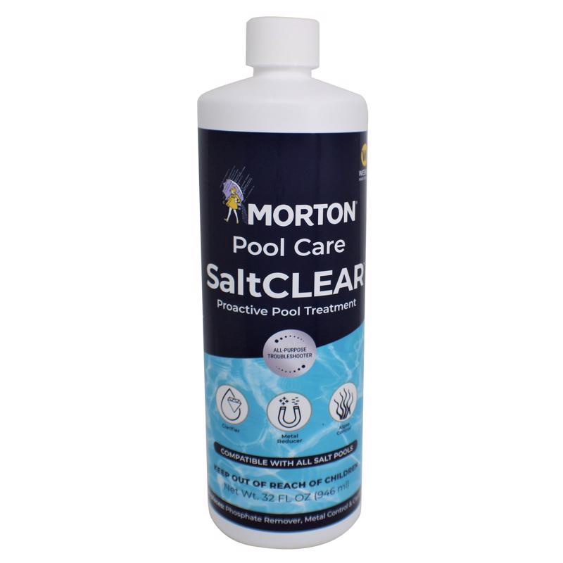 Emery Jensen pool chemicals, Clarifiers LQU, 32oz bottle, used for clarifying and maintaining clear swimming pool water.
