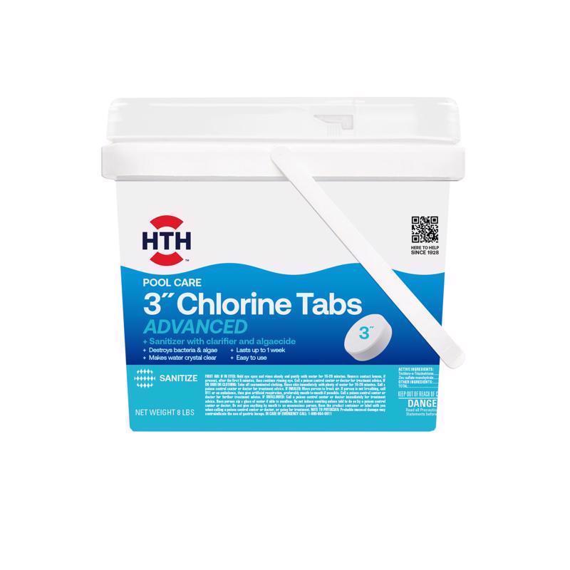 HTH CHLOR TAB 3" 8LB - Pack of 4