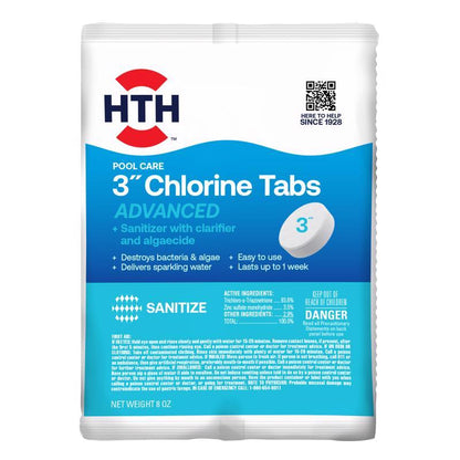 HTH SUPR 3" CHLORTAB 8OZ - Pack of 24