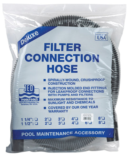 Emery Jensen pool maintenance equipment: 1-1/4 inch by 6-foot FLTR CNNCT hose with connectors for pool cleaning.