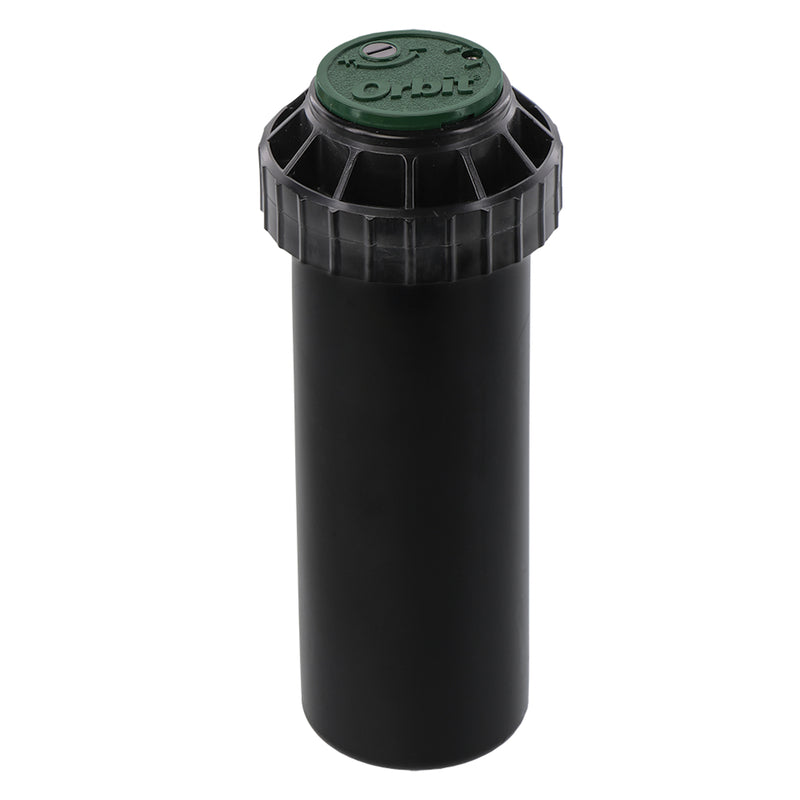 Emery Jensen Gear Drive Sprinkler Head pop-up unit for lawn irrigation, featuring adjustable spray patterns and durable construction.
