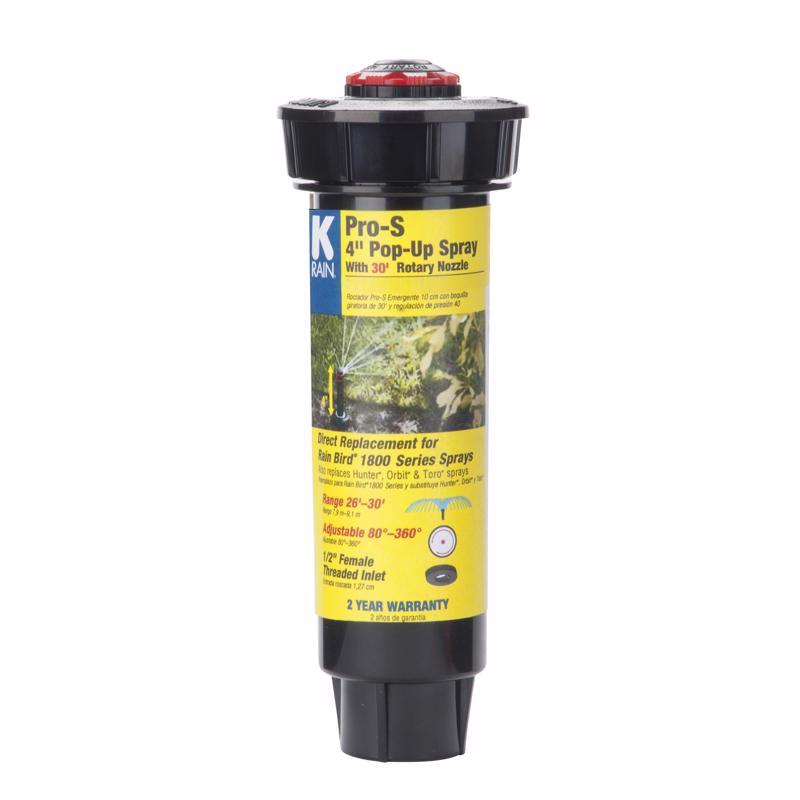 Emery Jensen pop-up spray unit, adjustable 4-inch spray head, compact and portable for professional spray applications.