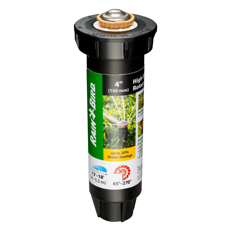 Emery Jensen pop-up rotor unit adjustable for 13-18 inches, 4-inch size, designed for pop-up irrigation systems.