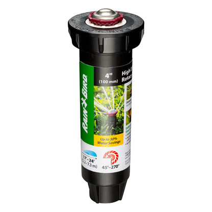 Emery Jensen pop-up rotor adjustable unit for 17-24 inch pipes, 4-inch diameter, with visible adjustable mechanism