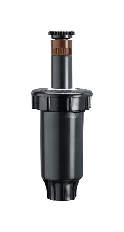 Emery Jensen 12-foot adjustable pop-up sprinkler unit for lawn irrigation, with 2-inch connection, suitable for landscape watering.