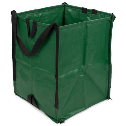 Emery Jensen 48-gallon pop-up yard bag, durable and foldable for yard debris collection and outdoor cleanup.