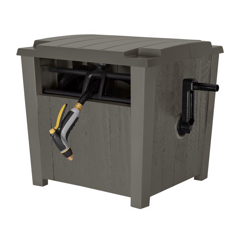 Emery Jensen portable hose reel, 175-foot hideaway hose reel with durable design for easy garden watering.