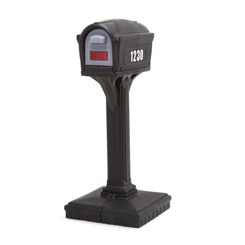 MAILBOX & POST PLYMR BLK