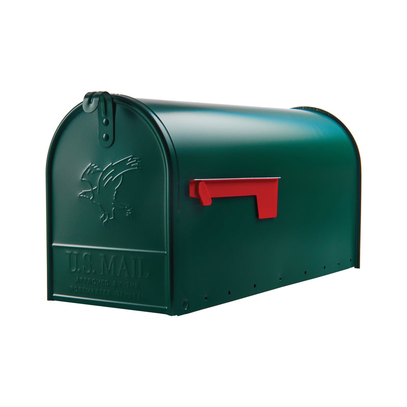 Emery Jensen rural T2ELITE GR post-mounted mailbox with sturdy design and secure locking mechanism, suitable for outdoor use.